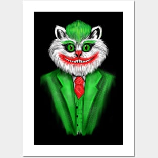 clown Cat Posters and Art